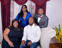 Indoor lifestyle family portrait on couch in Waldorf, MD