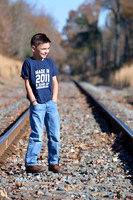 Family outdoor portrait session for 5-year-old boy in Waldorf, MD