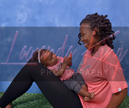 Mother and daughter portrait session at Lawanda King Photography studio