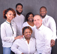 Professional studio family portrait session at Lawanda King Photography studio