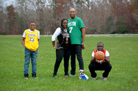 Outdoor family photo in open field in White Plains, MD