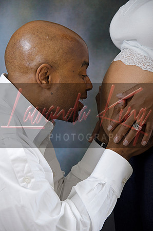 Maternity session at Lawanda King Photography studio