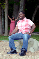 Outdoor engagement session at park in Prince George's County
