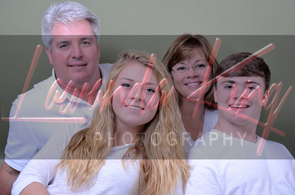 Family portrait session with parents, daughter and son at Lawanda King Photography session